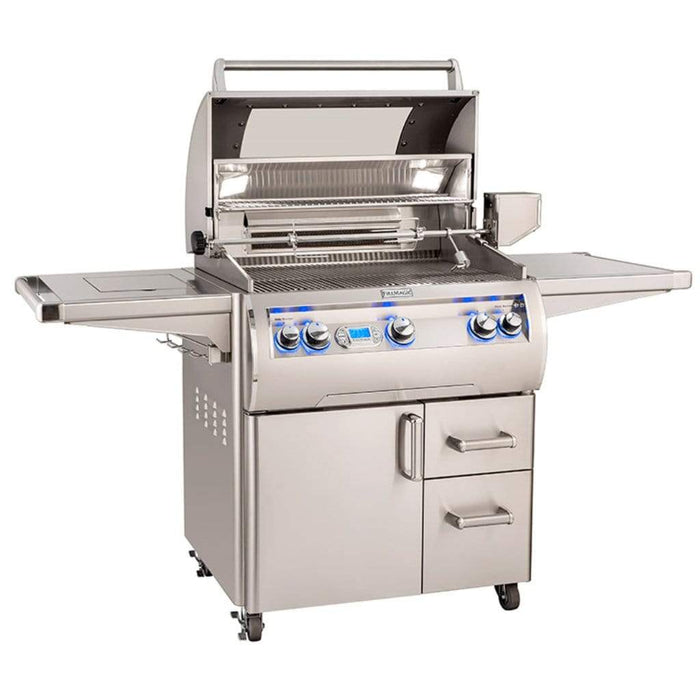 Fire Magic Grill 30" 3-Burner Echelon Diamond E660s Gas Grill w/ Single Side Burner, Rotisserie & Digital Thermometer