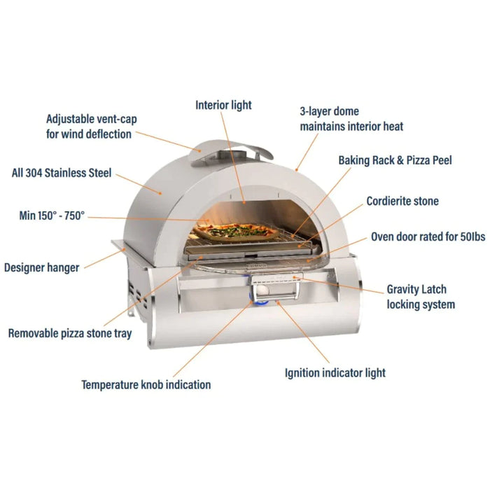 Fire Magic Grill Built-in Pizza Oven