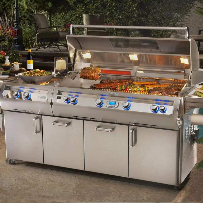 Fire Magic Grill 48" 4-Burner Echelon Diamond E1060s Gas Grill w/ Power Burner, Rotisserie & Analog Thermometer