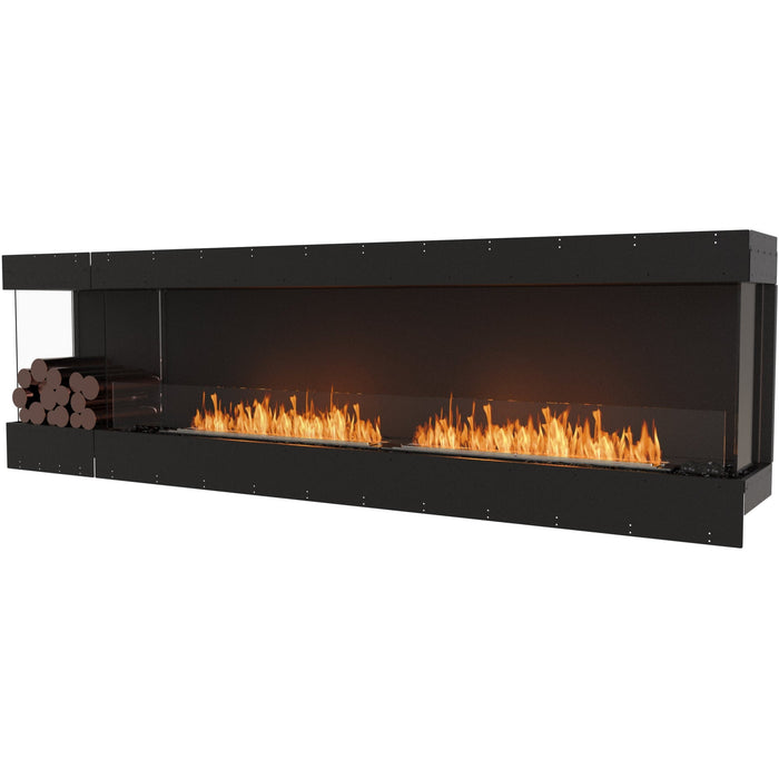 ECOSMART Flex 104BY.BXL Bay Fireplace Insert WIth Black Burner