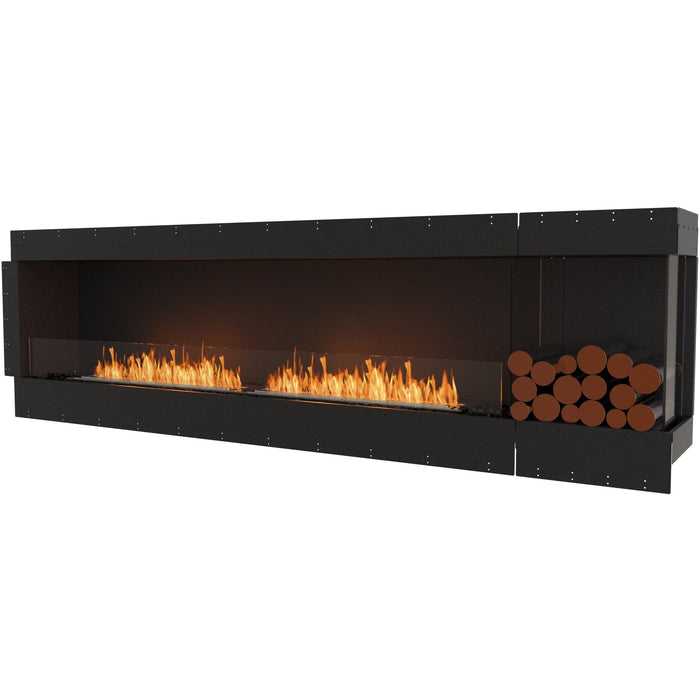 ECOSMART Flex 104RC.BXR Right Corner Fireplace Insert With Black Burner