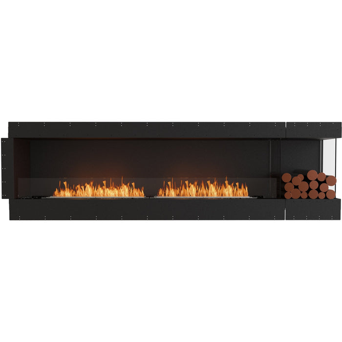 ECOSMART Flex 104RC.BXR Right Corner Fireplace Insert With Black Burner