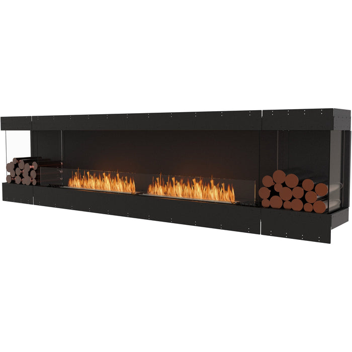 ECOSMART Flex 122BY.BX2 Bay Fireplace Insert With Black Burner