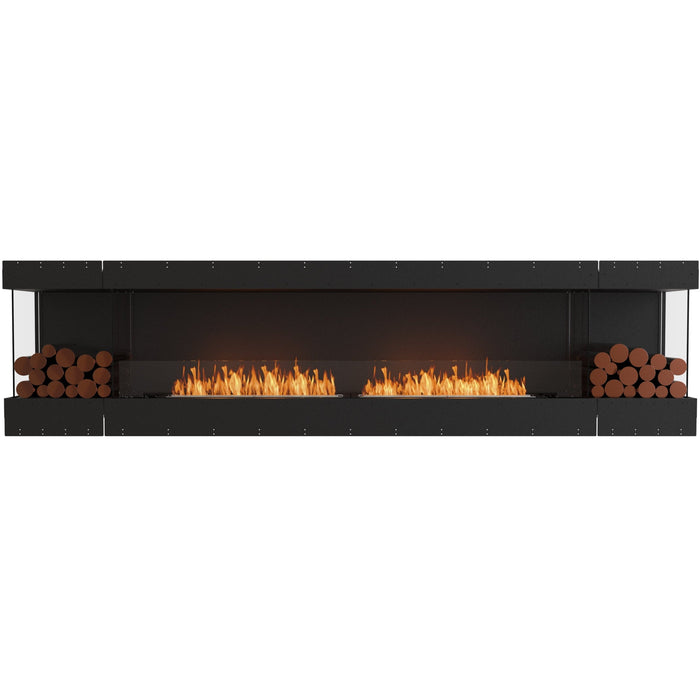 ECOSMART Flex 122BY.BX2 Bay Fireplace Insert With Stainless Steel Burner