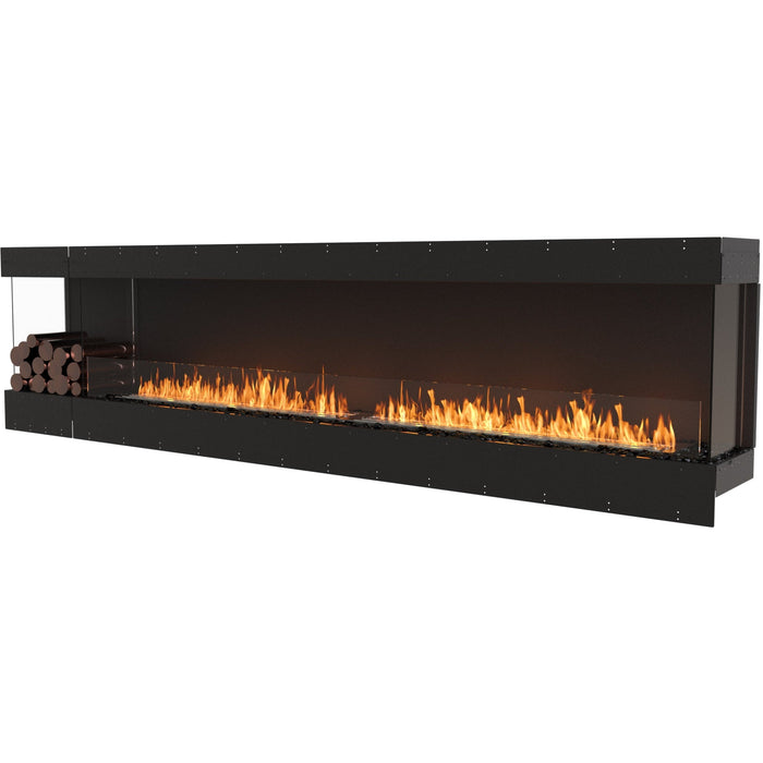 ECOSMART Flex 122BY.BXL Bay Fireplace Insert With Black Burner