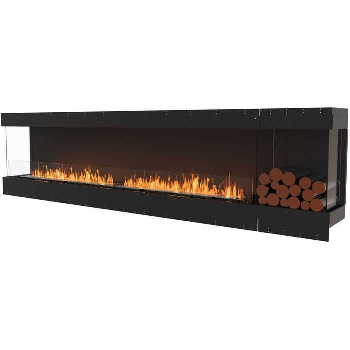 ECOSMART Flex 122BY.BXR Bay Fireplace Insert With Stainless Steel Burner