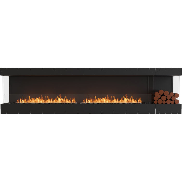 ECOSMART Flex 122BY.BXR Bay Fireplace Insert With Stainless Steel Burner