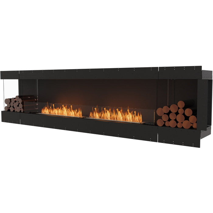 ECOSMART Flex 122LC.BX2 Left Corner Fireplace Insert with Black Burner