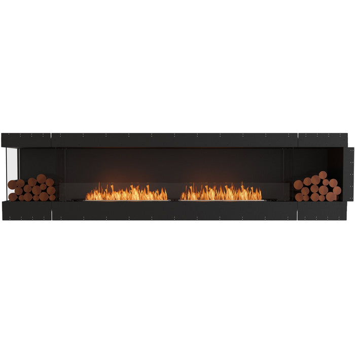 ECOSMART Flex 122LC.BX2 Left Corner Fireplace Insert with Black Burner