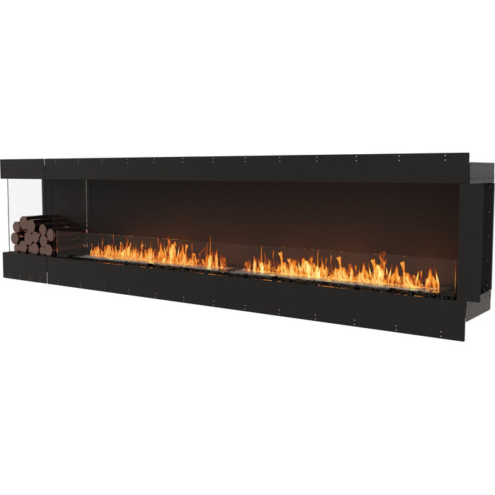 ECOSMART Flex 122LC.BXL Left Corner Fireplace Insert with Stainless Steel Burner