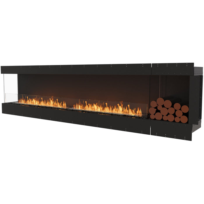 ECOSMART Flex 122LC.BXR Left Corner Fireplace Insert with Black Burner