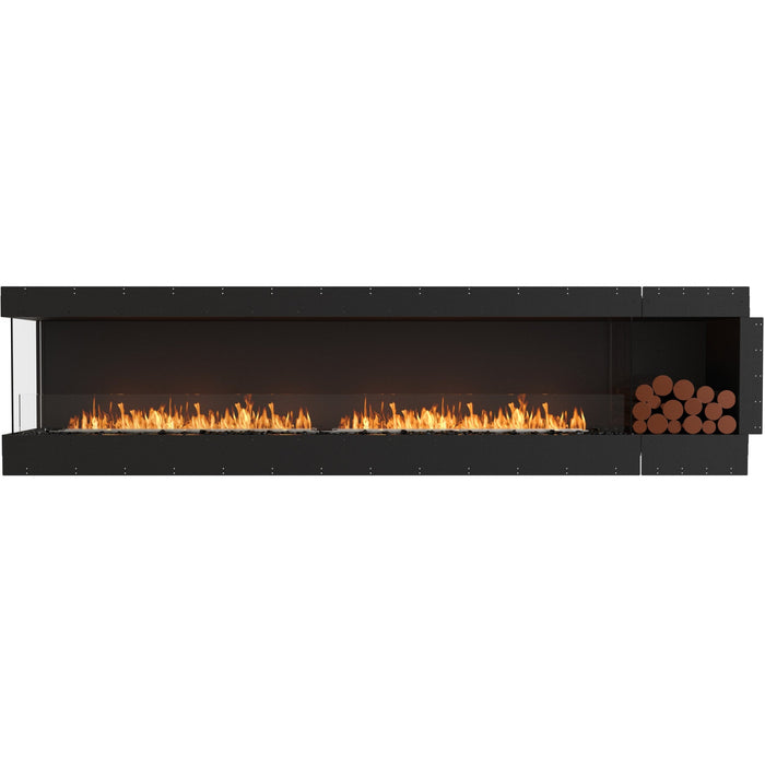 ECOSMART Flex 122LC.BXR Left Corner Fireplace Insert with Black Burner