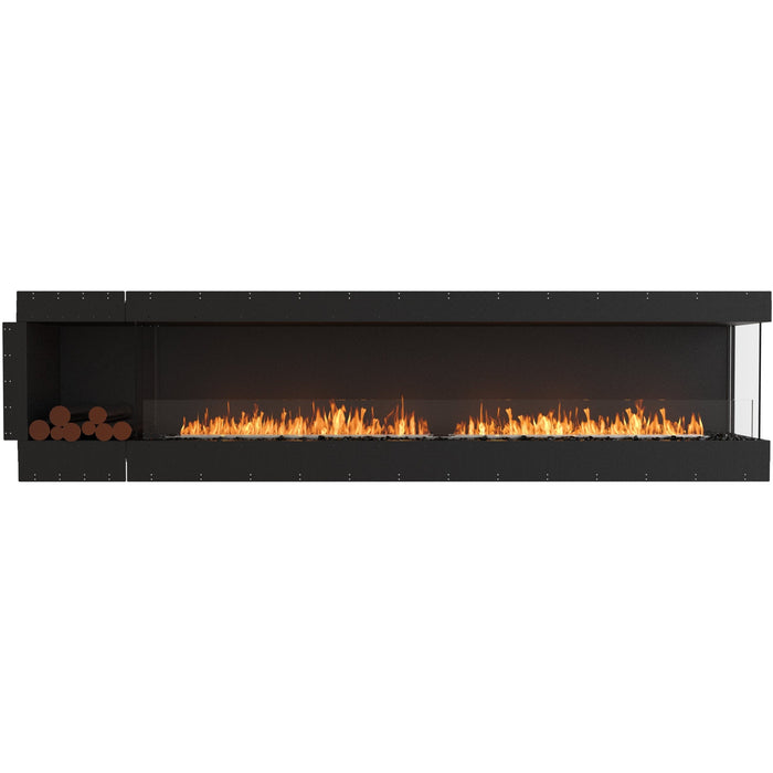 ECOSMART Flex 122RC.BXL Right Corner Fireplace Insert with Black Burner