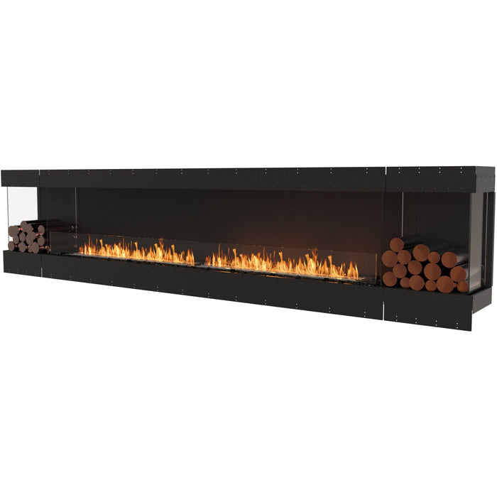 ECOSMART Flex 140BY.BX2 Bay Fireplace Insert With Black Burner