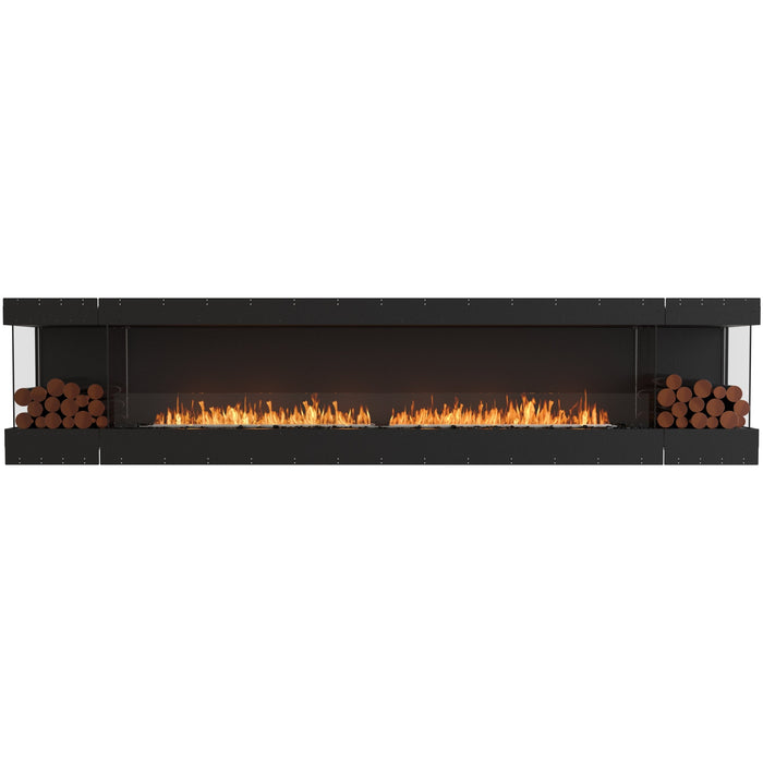 ECOSMART Flex 140BY.BX2 Bay Fireplace Insert With Black Burner