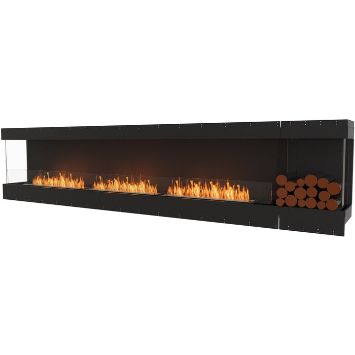 ECOSMART Flex 140BY.BXR Bay Fireplace Insert - Stainless Steel