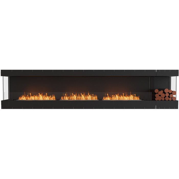 ECOSMART Flex 140BY.BXR Bay Fireplace Insert - Stainless Steel