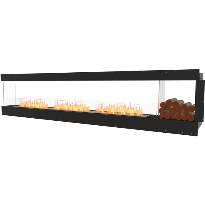 ECOSMART Flex 140PN.BXR Peninsula Fireplace Insert with Stainless Steel Burner