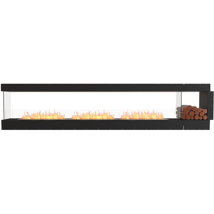 ECOSMART Flex 140PN.BXR Peninsula Fireplace Insert with Black Burner