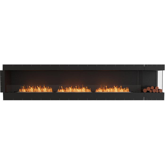 ECOSMART Flex 140RC.BXR Right Corner Fireplace Insert with Black Burner