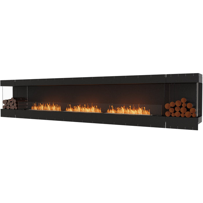 ECOSMART Flex 158BY.BX2 Bay Fireplace Insert With Black Burner