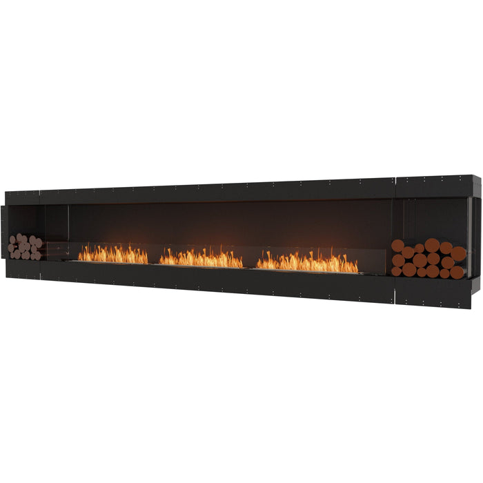 ECOSMART Flex 158RC.BX2 Right Corner Fireplace Insert with Black Burner