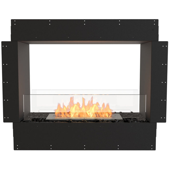 ECOSMART Flex 32DB Double Sided Fireplace Insert with Black Burner