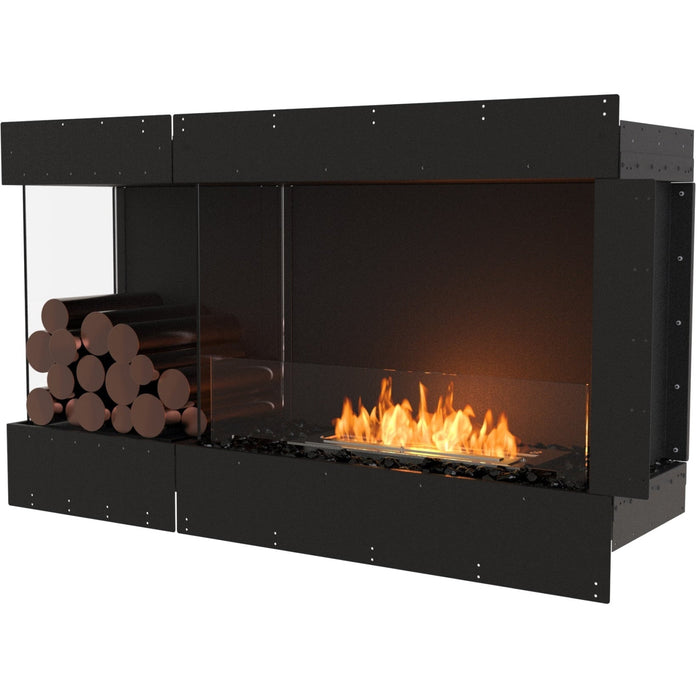 ECOSMART Flex 50LC.BXL Left Corner Fireplace Insert with Stainless Steel Burner