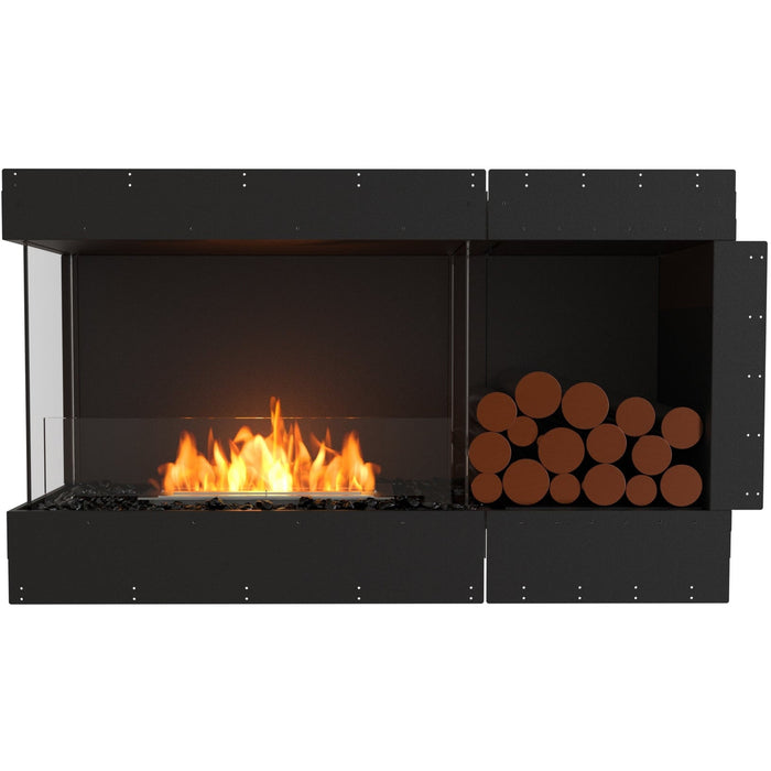 ECOSMART Flex 50LC.BXR Left Corner Fireplace Insert with Stainless Steel Burner