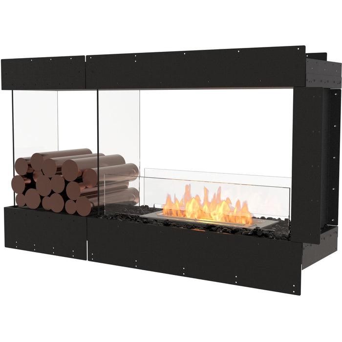 ECOSMART Flex 50PN.BXL Peninsula Fireplace Insert with Black Burner