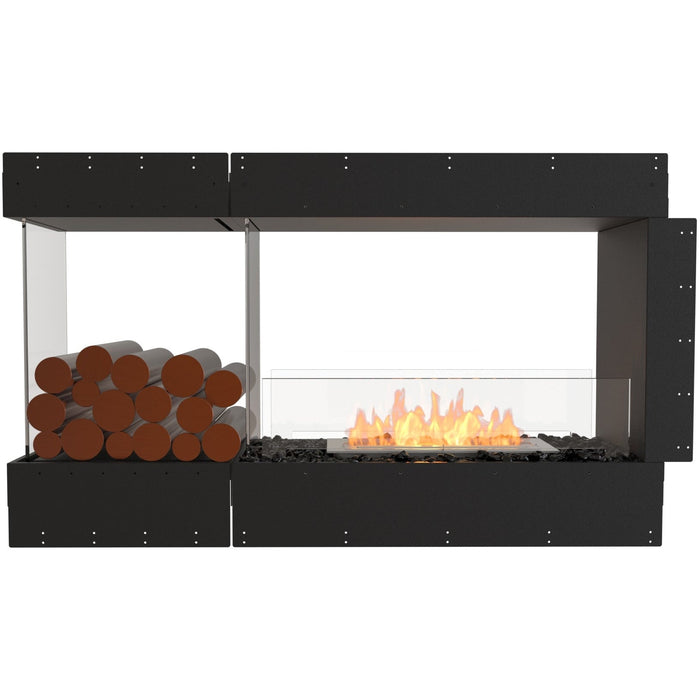 ECOSMART Flex 50PN.BXL Peninsula Fireplace Insert with Black Burner