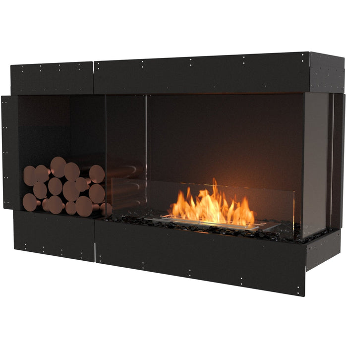 ECOSMART Flex 50RC.BXL Right Corner Fireplace Insert with Stainless Steel Burner