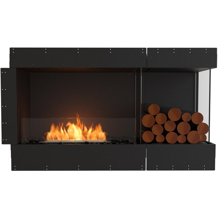 ECOSMART Flex 50RC.BXR Right Corner Fireplace Insert with Black Burner