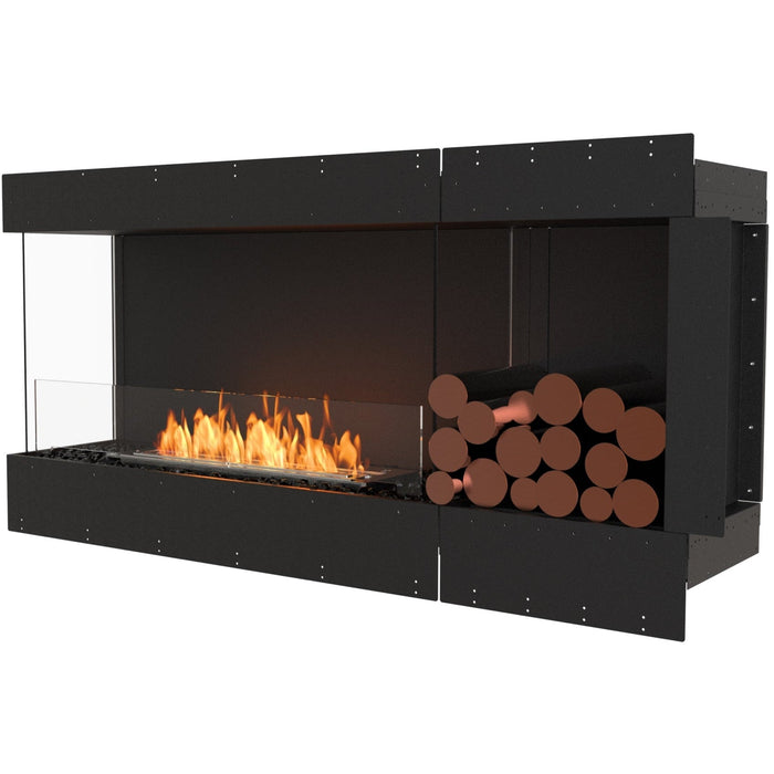 ECOSMART Flex 60LC.BXR Left Corner Fireplace Insert with Stainless Steel Burner