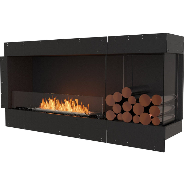 ECOSMART Flex 60RC.BXR Right Corner Fireplace Insert with Stainless Steel Burner