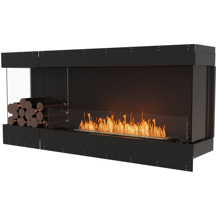 ECOSMART Flex 68BY.BXL Bay Fireplace Insert With Stainless Steel Burner