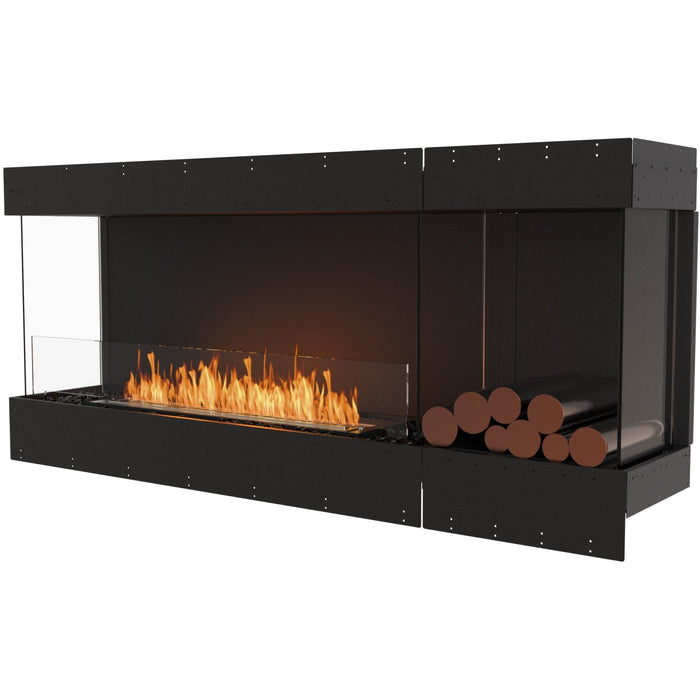 ECOSMART Flex 68BY.BXR Bay Fireplace Insert With Black Burner