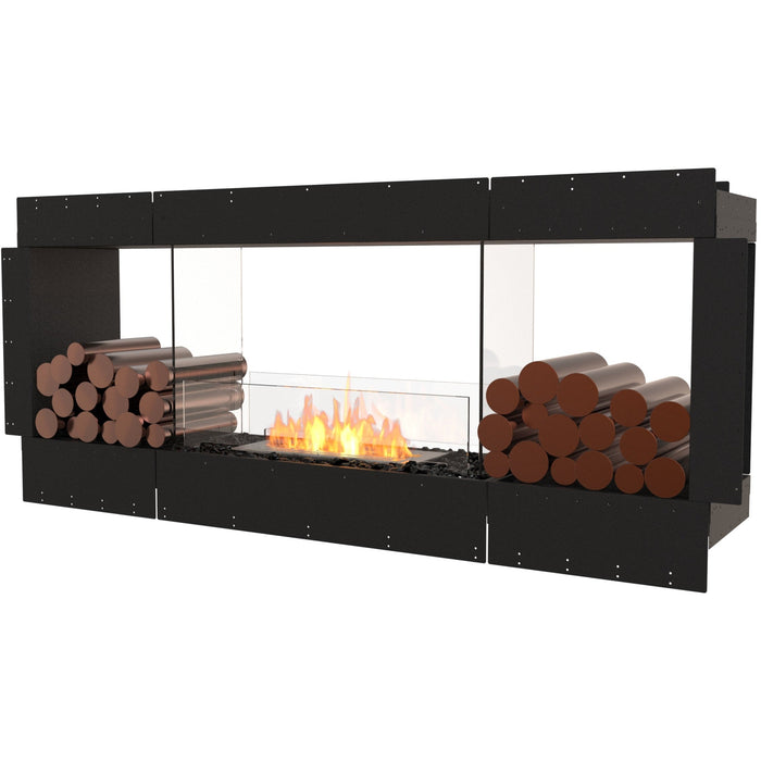 ECOSMART Flex 68DB.BX2 Double Sided Fireplace Insert with Black Burner