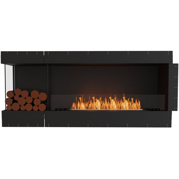 ECOSMART Flex 68LC.BXL Left Corner Fireplace Insert with Black Burner