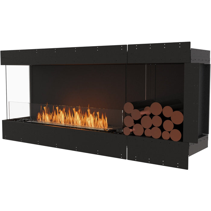 ECOSMART Flex 68LC.BXR Left Corner Fireplace Insert with Stainless Steel Burner