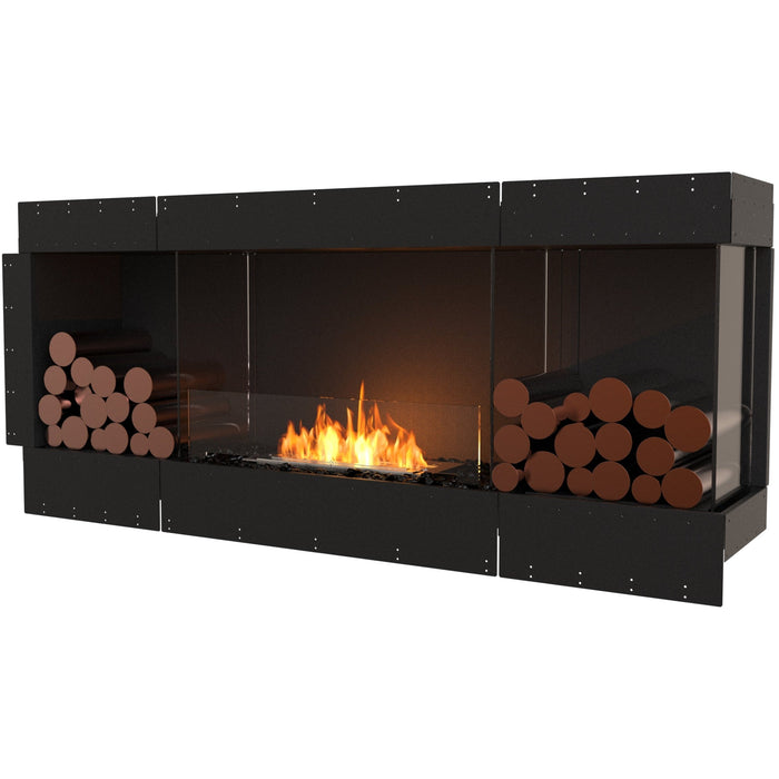 ECOSMART Flex 68RC.BX2 Right Corner Fireplace Insert with Black Burner