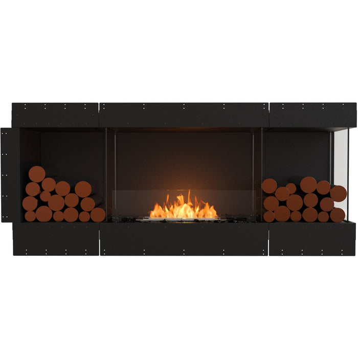 ECOSMART Flex 68RC.BX2 Right Corner Fireplace Insert with Black Burner