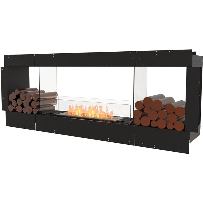 ECOSMART Flex 78DB.BX2 Double Sided Fireplace Insert with Black Burner