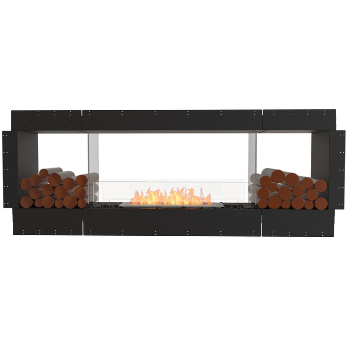 ECOSMART Flex 78DB.BX2 Double Sided Fireplace Insert with Black Burner