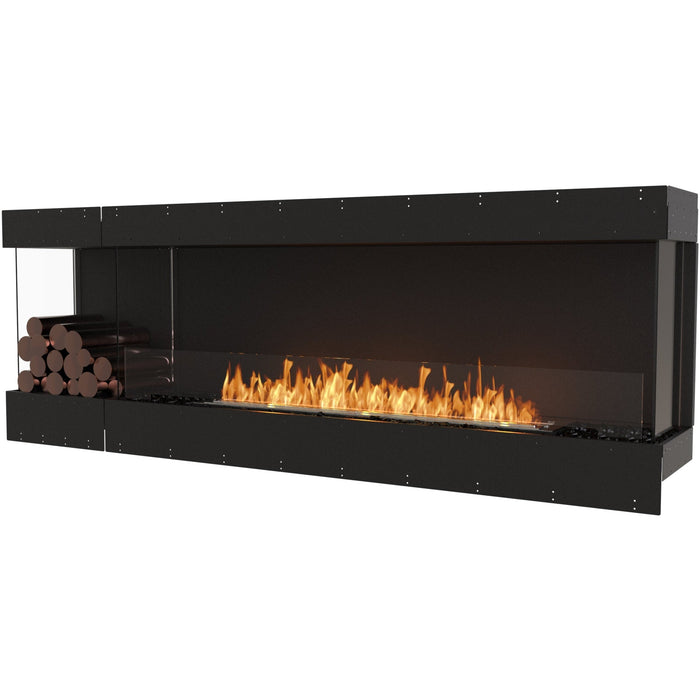 ECOSMART Flex 86BY.BXL Bay Fireplace Insert With Stainless Steel Burner