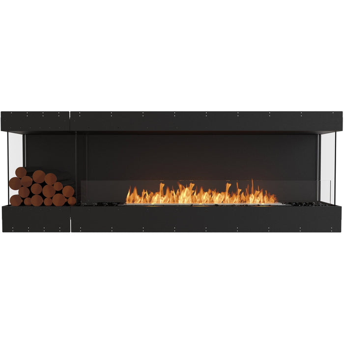 ECOSMART Flex 86BY.BXL Bay Fireplace Insert With Stainless Steel Burner