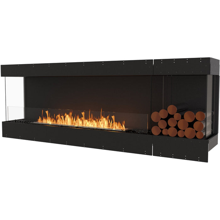 ECOSMART Flex 86BY.BXR Bay Fireplace Insert With Stainless Steel Buener