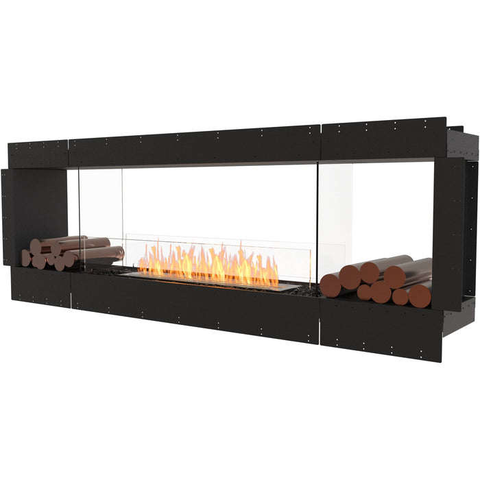 ECOSMART Flex 86DB.BX2 Double Sided Fireplace Insert with Black Burner