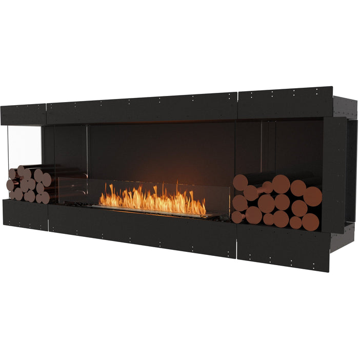 ECOSMART Flex 86LC.BX2 Left Corner Fireplace Insert with Stainless Steel Burner