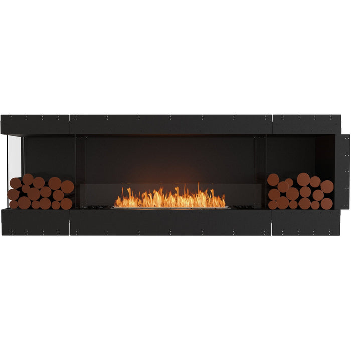 ECOSMART Flex 86LC.BX2 Left Corner Fireplace Insert with Stainless Steel Burner